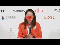 メダリスト記者会見ライブ配信 ゴルフ 稲見 萌寧選手