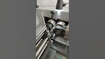 FD-15T automatic thread rolling machine processes external thread.#auto #machine #engineering #make