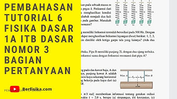 PEMBAHASAN TUTORIAL 6 FISIKA DASAR 1A ITB NOMOR 3 BAGIAN PERTANYAAN