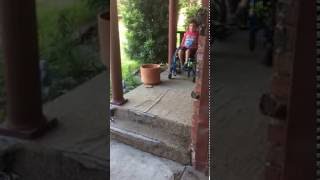 Jeremy's Journey: stair jumping.