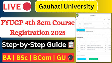 🔴 Live | FYUGP 4th Semester Course Registration 2025 📝 | Step-by-Step Process 📚 | BA | BSc | BCom |