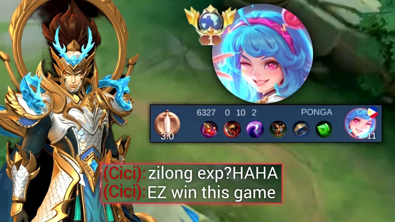 ZILONG VS STRONGEST NEW META HERO CICI | ZILONG BULLYING CICI IN EXP ...