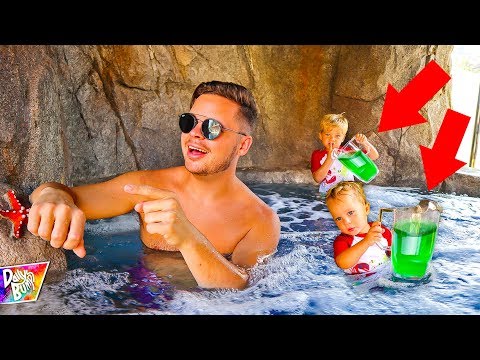 DOUBLE SLIME PRANK IN DAD’S HOT TUB!