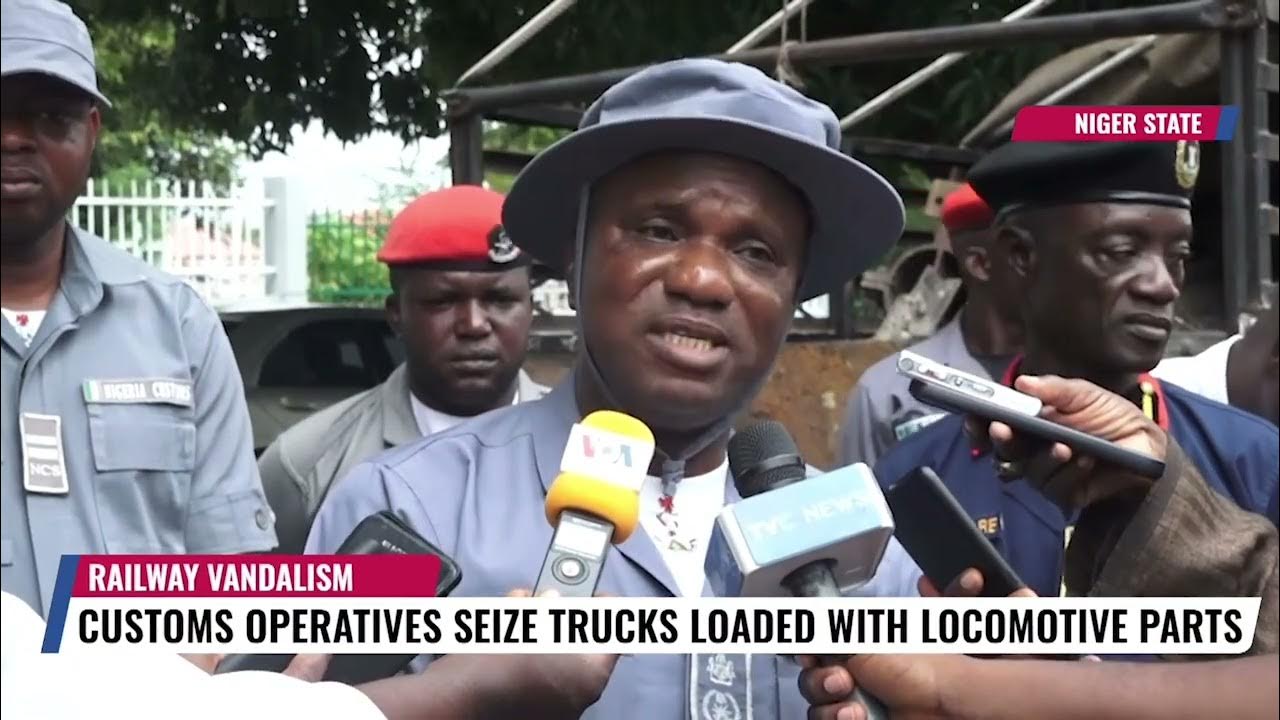 Customs Operatives Seize Trucks Loaded With Locomotive Parts In Niger