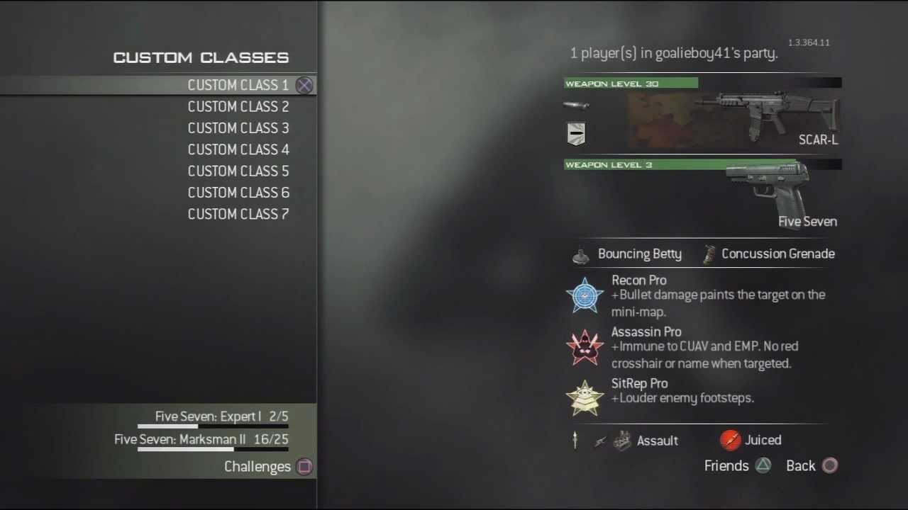 MW3 Custom Class Setup - goalieboy41