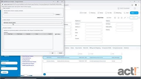 Act! CRM Classic Training Video: Linking Contacts to a Company