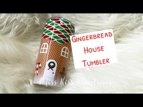 Fairy Light Ginger Bread House - Tumbler Charm - LIGHTS NOT