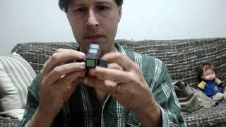 Aaron Solving a Scramble Cube