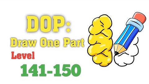Draw One Part (DOP) Level 141-150 Walkthrough | Puzzle Games