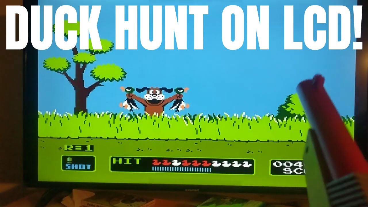 Get Duck Hunt to Work Flat Screen - YouTube