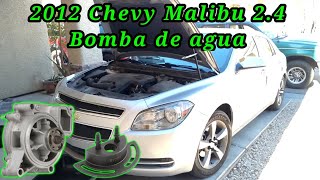 2012 Chevy Malibu 2.4 Cómo cambiar la bomba de agua ( How to change the water pump )