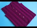 Beautiful crochet ladies cardigan jacket girls buttoned jacket part1