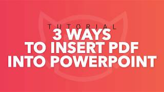 How to Insert PDF into PowerPoint: 3 Easy Ways (Windows and Mac). PowerPoint 2019. TemplateMonster