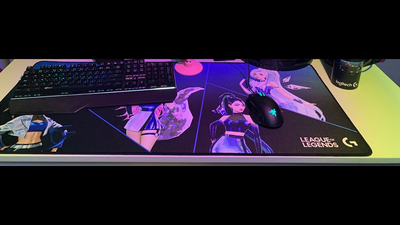 Unboxing KDA Logitech G840 XL Gaming Mouse Pad YouTube