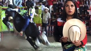 ¡¡LA CANELITA DE URUAPAN!! UNA MUJER QUE MONTA TOROS PROFECIONALMENTE -SAN PEDRO PAREO MICH 2023