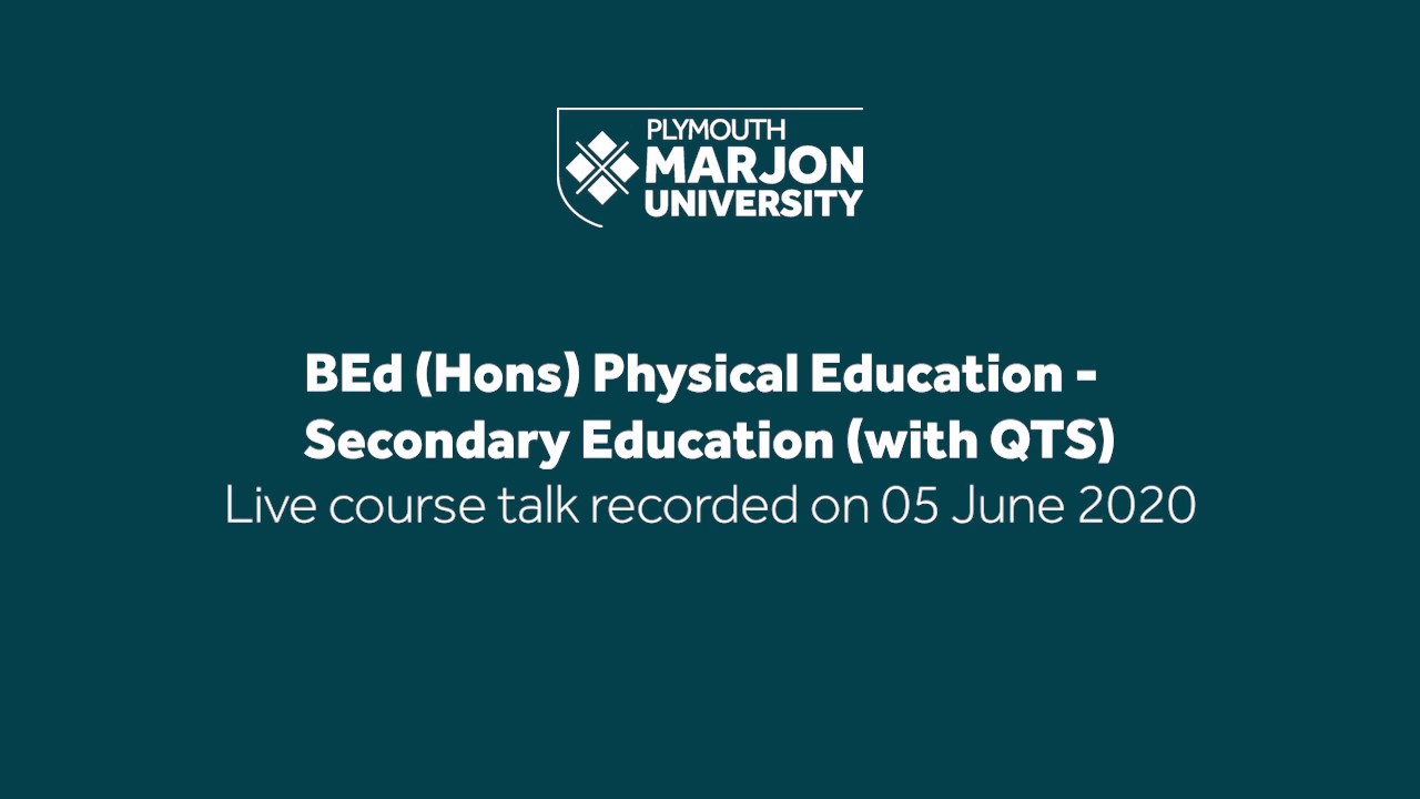 BEd (Hons) Physical Education Secondary Education (with QTS) YouTube