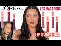 L'OREAL INFALLIBLE MATTE LIPSTICK LES MACARONS + NATURAL LIGHTING LIP SWATCHES + WEAR TEST| MJ