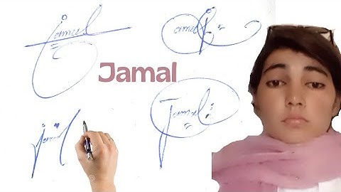 Jamal name signature style in English# name signature with arooj