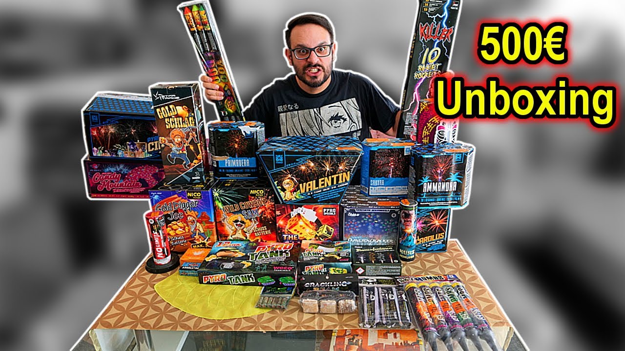 ICH PACKE 500€ FEUERWERK AUS | Unboxing