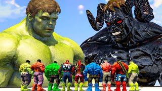 Black Hulk Lucifer Beats Hulk Banner vs Team Hulk - What If