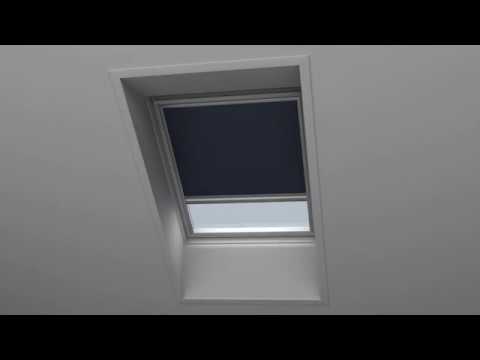 Montage instructie - Verduisterend plus plissé in VELUX dakraam plaatsen - DFD - YouTube