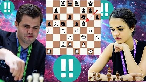 Gifted chess game | Tania Sachdev vs Magnus Carlsen 4