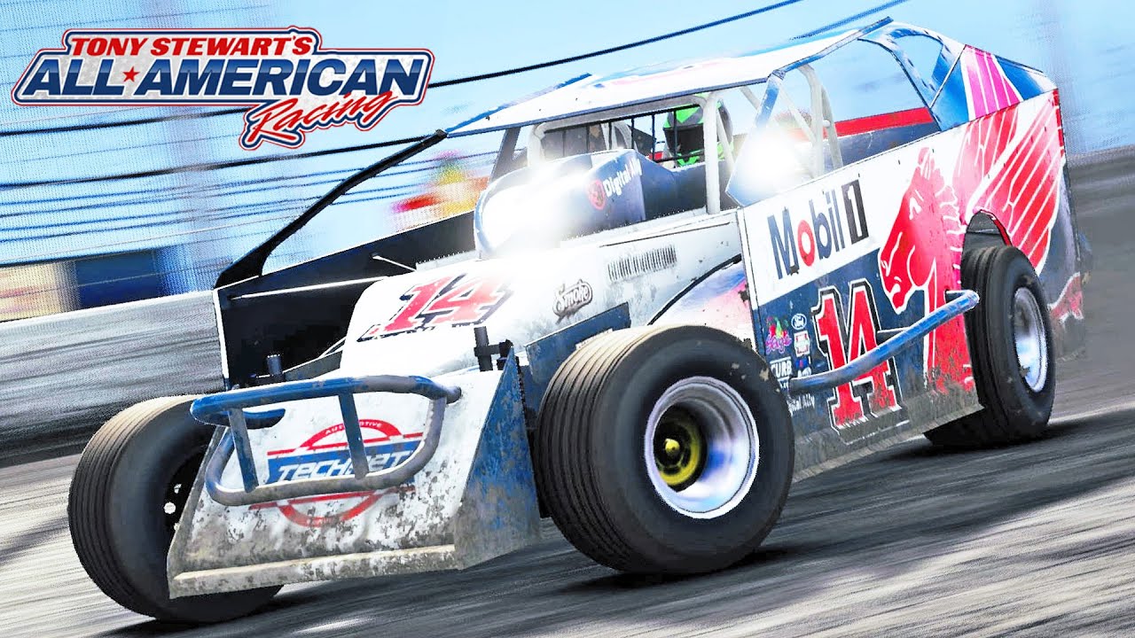 First Look at Tony Stewarts All-American Racing! Wheelcam Gameplay