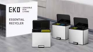 EKO 8228 Essential Recycler features multiple compartments with divider for better stability.
