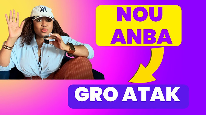 Men tout sa yap fe pou éliminé nou. Bagay yo pa piti menm non.