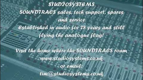 Soundtracs Mixing Consoles  Tech support  from Studio Systems