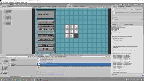 Helper functions for the search algorithms: Unity 8 puzzle AI #5.1