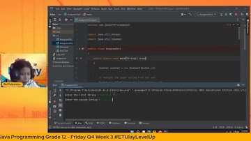 Java Programming Grade 12  - Friday Q4 Week 3 #ETUlayLevelUp