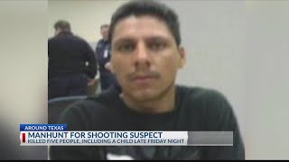 Manhunt continues for man who killed 5 people 'execution style' in Texas