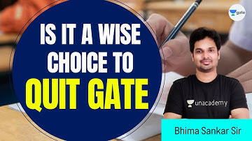 Is it a Wise Choice to Quit GATE | Sankar Sir | 🔴Live at 5:00 PM