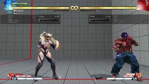 SFV CE R.Mika VT2 Meterless Corner reset high damage combo