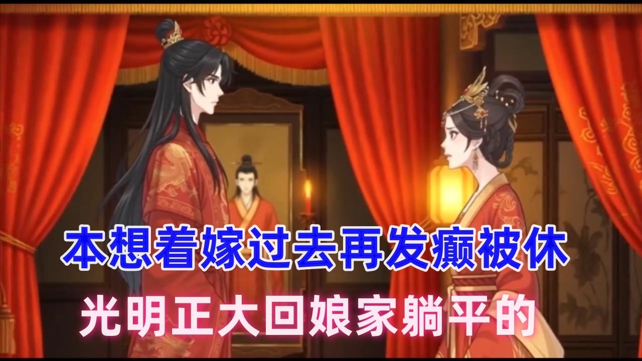 《发癫夫妇》因为长姐要入宫选秀，被迫替嫁霍家，本想着嫁过去再发癫被休，光明正大回娘家躺平，谁知霍家也不讲武德，竟然也把新郎也换了！！#漫画解说 #漫画