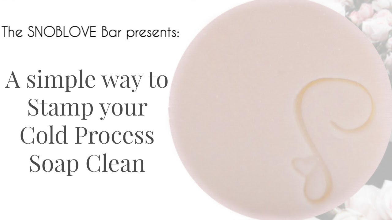 A Simple Way to stamp your Cold Process Soap Clean