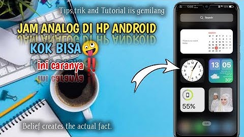 🔴 JAM ANALOG‼️CARA MEMBUAT JAM ANALOG DI ANDROID