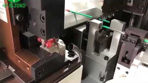 Automatic Insulated  flag terminal crimping machine video China manufacturers