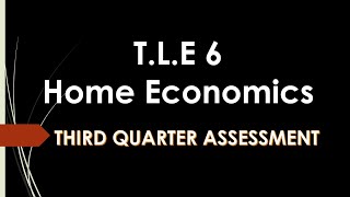T L E 6 THIRD QUARTER ASSESSMENT with Teacher Ricky B