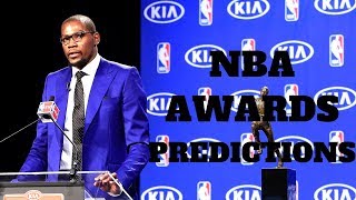 2017-2018 NBA Awards Predictions