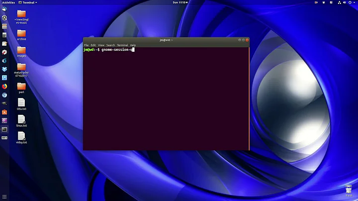 How to Logout of the Ubuntu GUI via the terminal