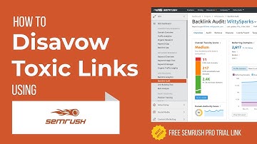 How to Disavow Links using Semrush, and Google Disavow Links Tool?