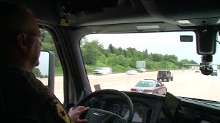 State troopers climb into big rigs, crack down on distracted driving
