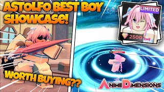ASTOLFO BEST BOY SHOWCASE! * GEMS* (WORTH BUYING?) | Anime Dimensions  Simulator (ROBLOX) - YouTube