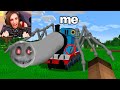 Playing as CURSED THOMAS The TRAIN to PRANK my Girlfriend with a Shapeshift Mod in Minecraft!