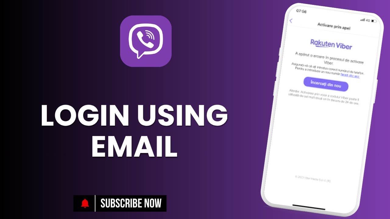 How to Login Viber Account Using Email