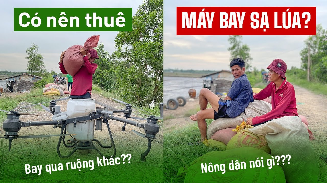 Chia sẻ thông số sạ lúa máy bay T40 - kinh nghiệm ngâm giống | Kiêt ...