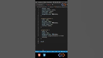 Animated Progress Bar | HTML CSS