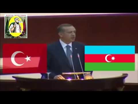 ERDOĞAN Azerbaycan Milli Marşını Okuyor